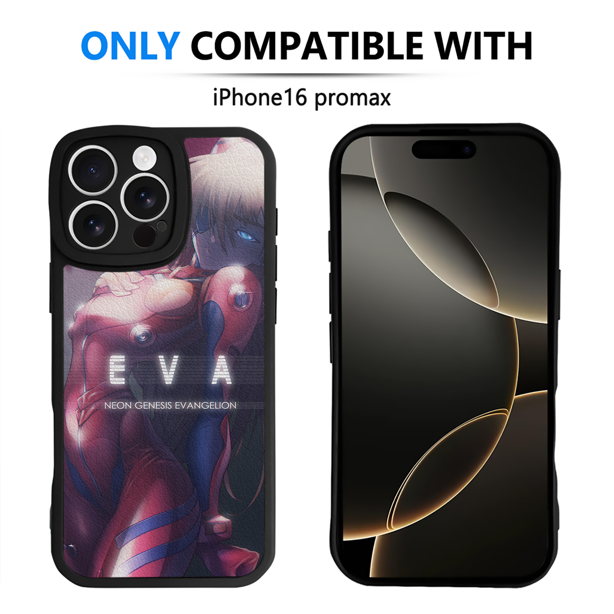 （画像用） EVA 新世紀エヴァンゲリオン 【iPhone 16シリーズ対応】シリコンスマホケース（レザー調） 材質：シリコン